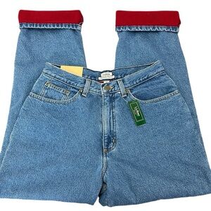 LL Bean fleece Lined Double L Jeans 10 Reg Original Relaxed Fit High Rise 211399